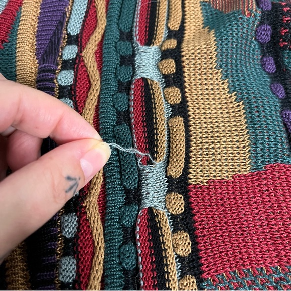 Tosani Colorful 3D Knit Crew Neck Sweater - Picture 10 of 10